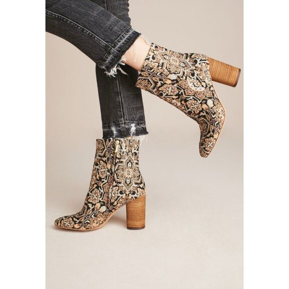 Sam Edelman Corra Tapestry Ankle Boots Women’s Size 6 Anthropologie $160 - Picture 1 of 7
